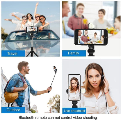 Extendable Flash 3-in-1 Selfie Stick Tripod with Bluetooth Remote™