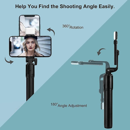 Extendable Flash 3-in-1 Selfie Stick Tripod with Bluetooth Remote™